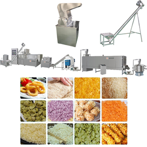 Machine d'extrusion de morceaux de <span class=keywords><strong>pain</strong></span> multicolores au meilleur <span class=keywords><strong>prix</strong></span>, ligne de production de morceaux de <span class=keywords><strong>pain</strong></span> de formes personnalisées - Product Image 1