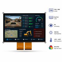 Module LCD TFT IPS 12,88 pouces 1920*1080 avec rétroéclairage LED à bords lumineux double LVDS, fréquence de rafraîchissement 60Hz, -30°C~+85°C, qualité industrielle supérieure