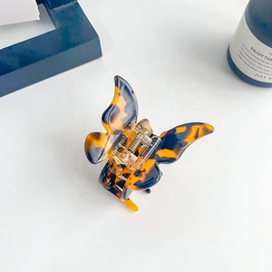 5.5cm Wholesale Korea Ins Cute Bow Hair <strong>Claws</strong> Garra De Pelo Girl Princess Acetate Head <strong>Leopard</strong> Hair Clip - Product Image 5