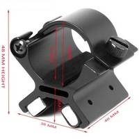 Support de montage magnétique en forme de X, 25.4mm, réglable, en alliage d'aluminium, à dégagement rapide, pour Sports de plein air, Camping, support de lampe de poche, 61mm, 132g
