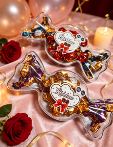 Boîte de chocolats truffes <span class=keywords><strong>noisette</strong></span> Novelty Candy Contour, design élégant et transparent pour les cadeaux de mariage et les surprises d'anniversaire - Product Image 3