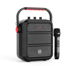 Hệ thống <span class=keywords><strong>karaoke</strong></span> di động SHIDU H1 Pro 5.25 inch, âm thanh lớn 30W, có thể sạc lại, kết nối Bluetooth, loa <span class=keywords><strong>PA</strong></span> di động với micro không dây - Product Image 1