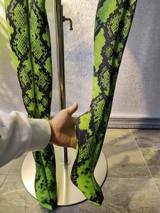 ชุดเต้นรำสไตล์เอ็กโซติก ฟอร์ด เฟียสต้า ลายงูสีเขียว แต่งระบาย แขนยาว สำหรับนักเต้นโชว์ ชุดคาร์นิวัล ชุดนักเต้นโกโก้ สำหรับผู้หญิง - Product Image 6