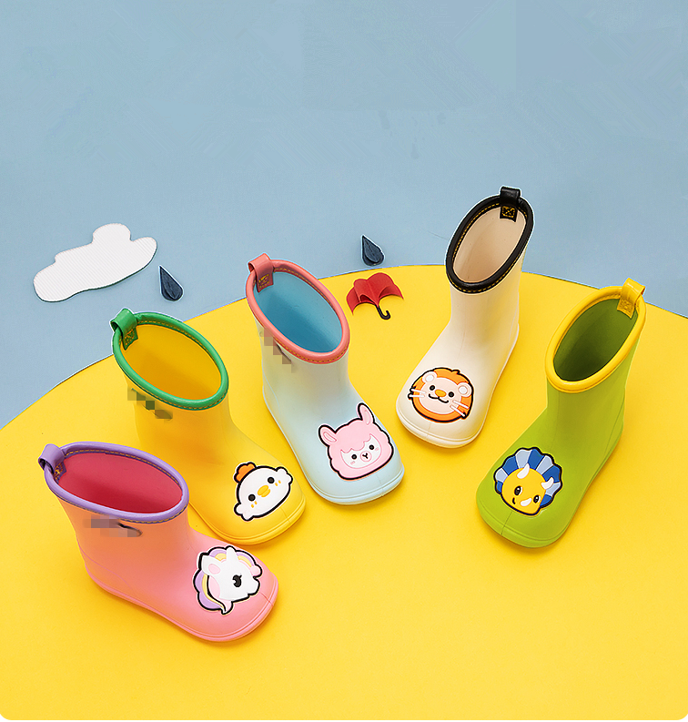 Детские OEM очаровательные Необычные удобные резиновые сапоги с мультяшным принтом