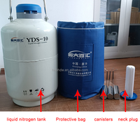 Réservoir d'azote liquide pour l'amélioration du bétail, 20 litres, avec réservoir sous pression pour le stockage d'échantillons biologiques