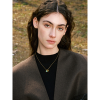 JINYOU-Collier avec pendentif en pierre naturelle 5376 chic et exclusif en acier inoxydable, bijoux pour femmes