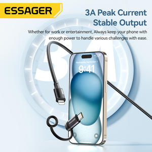 ESSAGER ES-OTG18 Adattatore USB 2.0 3A per Ricarica Rapida, Convertitore <span class=keywords><strong>OTG</strong></span> da USB Tipo C per <span class=keywords><strong>iPhone</strong></span> - Product Image 4