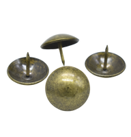 Clous ronds à tête bombée en fer bronze antique de 22 mm en vrac pour la décoration de canapés et de meubles