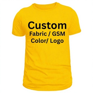 Personnalisez votre logo de marque, impression sérigraphique, t-shirt homme de luxe à col rond, manches courtes, tricot uni en polyester/coton respirant - Product Image 1