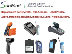 แบตเตอรี่ลิเธียมไอออนที่ใช้ร่วมกันได้ 4.35V 4000mAh BT01500A19 สำหรับเครื่องอ่านบาร์โค้ด Seuic AutoID 9 แบตเตอรี่ทดแทน - Product Image 4