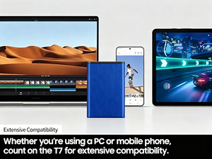 Disco Rígido Portátil T7 1TB Velocidade de Leitura de 1.050MB/s USB 3.2 Cinza - Product Image 4