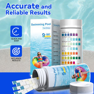Bandelettes de test 9-en-1 pour piscines d'eau salée avec test d'oxygène <span class=keywords><strong>actif</strong></span>, kit de test de la qualité de l'eau pour aquariums et spas - Product Image 4