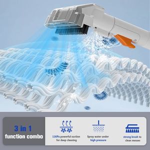 Máquina limpiadora de alfombras portátil, limpiador de puntos al vacío en seco y húmedo multiusos para cortina de tela de sofá, tapicería de coche, limpieza profunda - Product Image 2