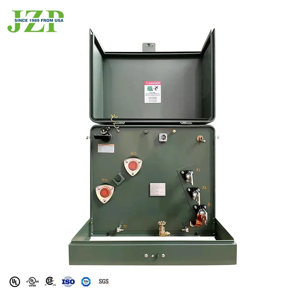 DOE 2016 standar 12470Y/7200v 240/120v 75 kva 100 kva transformator dudukan bantalan polaritas aditif