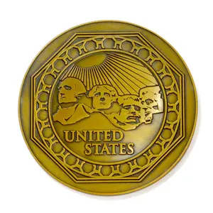 Design gratuito Coin Maker fabbricazione 3d in lega di zinco oro argento ottone rame metallo Logo monete moneta sfida Souvenir su misura