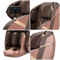 Fauteuil de massage corps entier zéro gravité SL Track 3D avec rouleaux, airbags chauffants, rouleaux pour mollets et pieds, musique Bluetooth et écran tactile