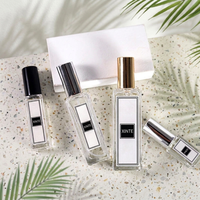 Vente flash - Flacon de parfum carré transparent rechargeable avec étiquettes personnalisables, 5 ml, 10 ml, 15 ml, 20 ml, 30 ml, 100 ml, avec bouchon pulvérisateur à vis