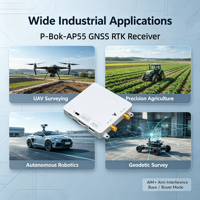 Récepteur GNSS multifréquence Septentrio AP55 Mosaic X5, récepteur anti-brouillage, GPS prenant en charge tous les satellites actuels