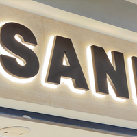 DakeSign, enseigne en acier inoxydable rétroéclairée par LED avec logo 3D personnalisé, directement de l'usine, pour restaurant, bar, café, salon, hôpital, éclairage