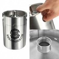 Mini Growler Distributeur de table Lance de bière Lance à double boule Lance pour 2 litres 5 litres 10 litres Mini fût de bière avec
