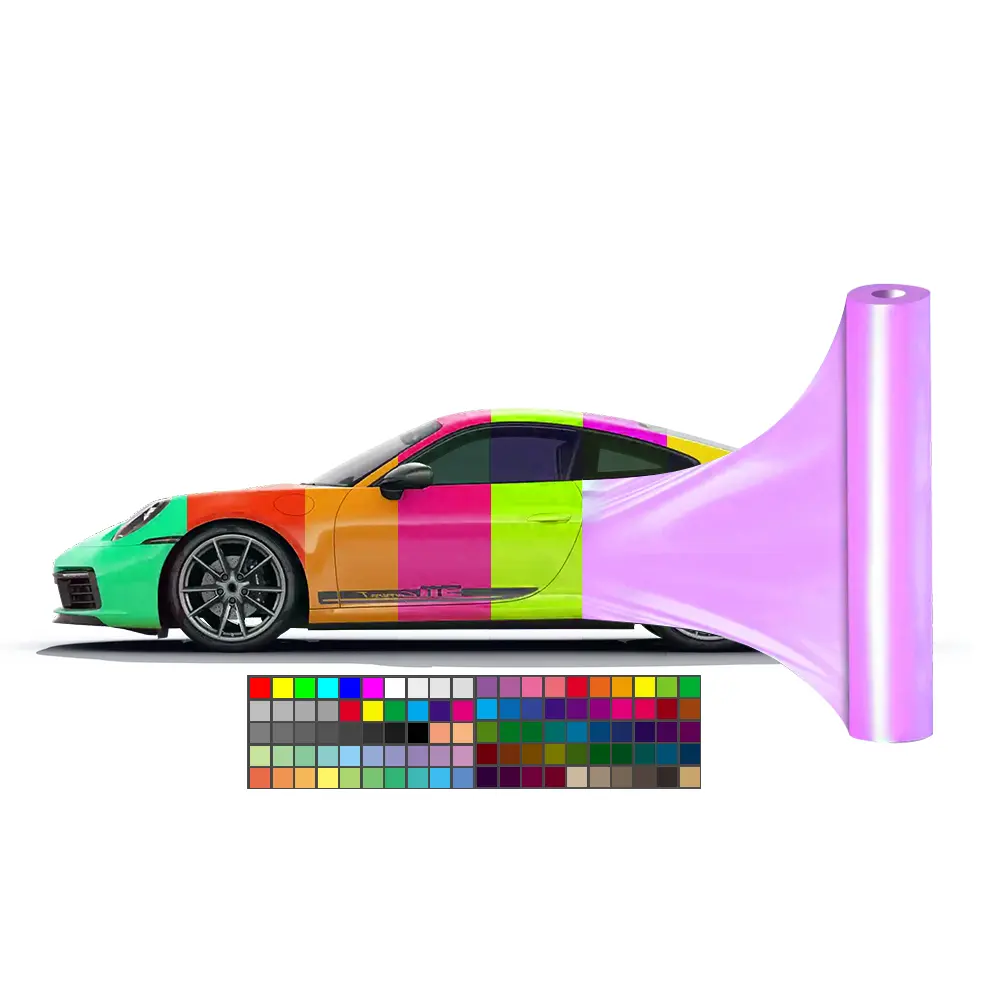 Fabricante personalizado Tpu Sapphire Diamond Color Car Color Change Film TPU Glitter Car Wrap Film