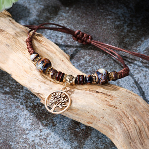Hand Woven <b>Beaded</b> <b>Bracelet</b> With Tree Of Life Charm Adjustable Red String Fashion Jewelry Gift For Women Autumn 2018 - Product Image 4