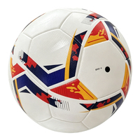 Ballon de football Aiju Elite thermocollé, taille 5, officiel pour tournoi, en cuir PU, sans couture, étanche, pour marque personnalisée