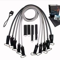Lot de 11 bandes de résistance en élastomère thermoplastique personnalisables pour fitness à domicile, corde de traction élastique pour l'entraînement pectoral