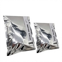Sacs d'expédition en Mylar autocollants de 0,5 mil, imperméables, argent métallisé glamour, chromés, imprimés en gravure, enveloppes