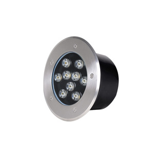 Lumière LED circulaire encastrée moderne IP67 en aluminium avec télécommande pour éclairage extérieur de parcs, jardins, allées et aménagements paysagers - Product Image 6