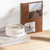 Boîte cadeau délicate AIKUN, bougie aromathérapeutique à étiquette privée, décoration de salon, ambiance chaude et fraîche, bougie parfumée à la cire de soja