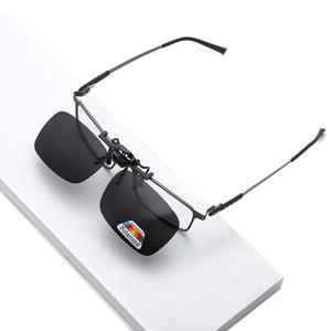 Gafas de sol polarizadas para conducción de automóviles, montura verde y gris con lentes Tac con clip, gafas para PC - Product Image 2