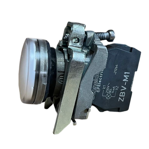 Luz Piloto LED Blanca XB4BVM1 230-240V CA, Interruptor de Botón Pulsador Plateado, Carcasa IP67, Orificio de Montaje de 22mm, Momentáneo, IK06, 1M - Product Image 6