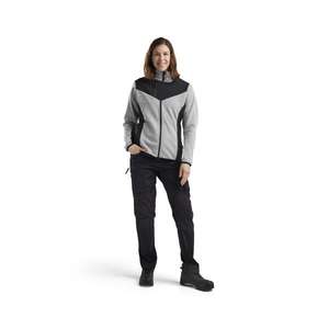 BLAKLADER-Veste tricotée femme 594325369099S Softshell Grey melange/Black - EAN 7330509858349 WORK JACKETS - Product Image 3