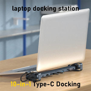 Cao quality10 trong 1 <span class=keywords><strong>USB</strong></span> <span class=keywords><strong>C</strong></span> HUB Docking Station đa <span class=keywords><strong>c</strong></span>ổng loại CUSB 3.0 SD/Micro Đầu đọ<span class=keywords><strong>c</strong></span> thẻ RJ45 máy tính xách tay <span class=keywords><strong>USB</strong></span> HUB Adapter - Product Image 4