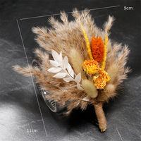 G87 Décoration de gâteau de mariage de Noël personnalisée et personnalisée Fournitures de fête d'anniversaire avec décorations de pampas séchées et de feuilles
