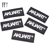 Étiquettes en caoutchouc pour vêtements, personnalisation gratuite, Logo, pièces