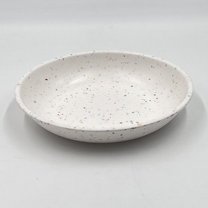 ชามเมลามีนลายจุดขนาด 8.5 นิ้ว จานเมลามีนทรงลึกสำหรับสลัดและพาสต้า - Product Image 2