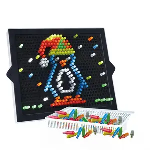 Wholesale Children's creative light-emitting patchwork beads with lighting 3d Magic Light Panel puzzle assembly toys