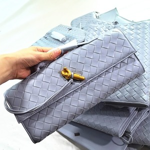 Bolsos de mano impermeables con cierre de cremallera de otoño para mujer, bandolera tejida a la moda para fiesta de noche, correa de hombro de cuero PU - Product Image 2