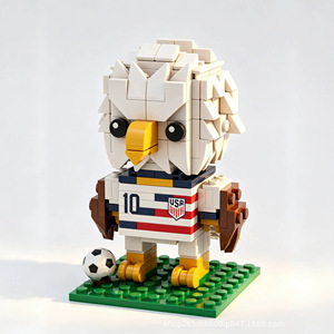 Kit de Construcción de Juguete <span class=keywords><strong>Brickheadz</strong></span> de Águila Calva, Modelo DIY, Coleccionable, Decorativo, Regalo, Figura Coleccionable al por Mayor - Product Image 1