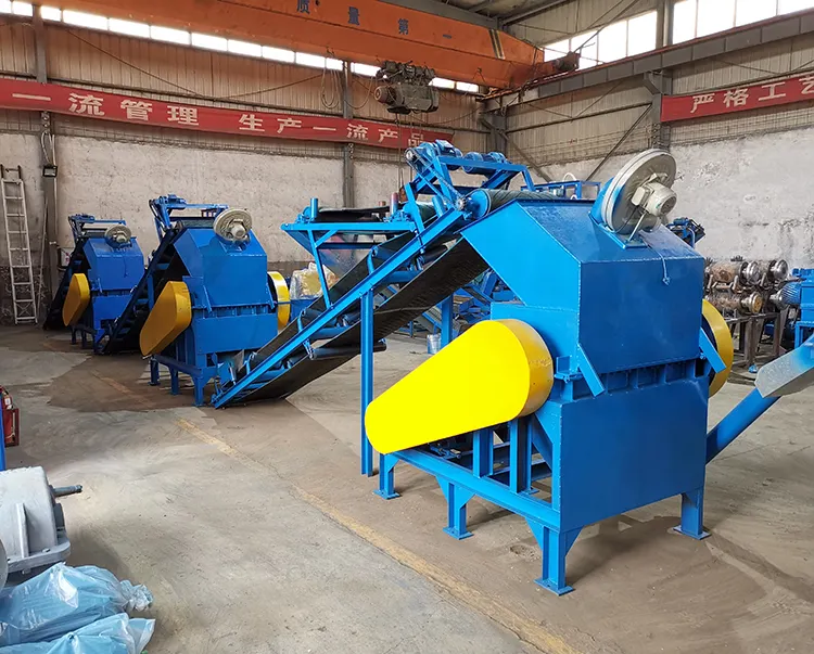 automatic Crumb Rubber Powder Machine / Rubber Granule Production Line For Recycling Waste Tires