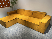 Ensemble de canapés modulaires compressés sans structure, scellés sous vide, en forme de L, pour salon de villa, gain de place, convivial pour la famille