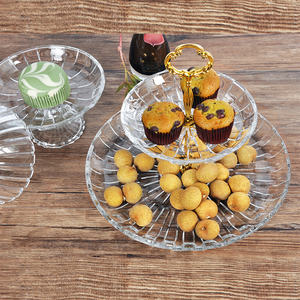 Buon prezzo di buona qualtity lastra di vetro di cristallo del banco di mostra <span class=keywords><strong>per</strong></span> i biscotti cupcakes <span class=keywords><strong>antipasti</strong></span> - Product Image 3