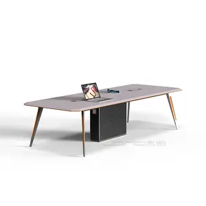 Metallrahmen Schreibtisch liefert MDF Besprechung tisch ovale Konferenz Training Tisch Design Büromöbel Besprechung tisch