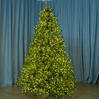 Guirlande lumineuse féerique 1000 LED à brancher avec télécommande, fil vert argenté, lumières scintillantes à intensité variable pour arbre de Noël