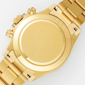 Reloj de Lujo para Hombre con Bisel de Rubíes Premium 5A, Esfera Completamente Adornada con Diamantes, Tres Subesferas, Cronógrafo Mecánico, Correa de Acero Dorado - Product Image 6