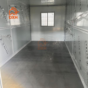 Maison conteneur pliante contemporaine Pack plat Structure extérieure modulaire faite en acier Panneau sandwich en bois Hôtels Centres commerciaux Autre - Product Image 3