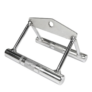 Guli-<span class=keywords><strong>Barra</strong></span> de presión en forma de V para gimnasio, accesorio de Fitness profesional, <span class=keywords><strong>polea</strong></span> <span class=keywords><strong>baja</strong></span> cromada sólida, doble mango D, tríceps en forma de V - Product Image 1