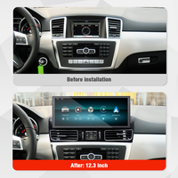 Écran ZWNAV 12,3 pouces 2400*900 pour Mercedes Benz ML 2012-2014 Système LINUX Autoradio Fonctions Carplay DSP Navigation GPS OEM